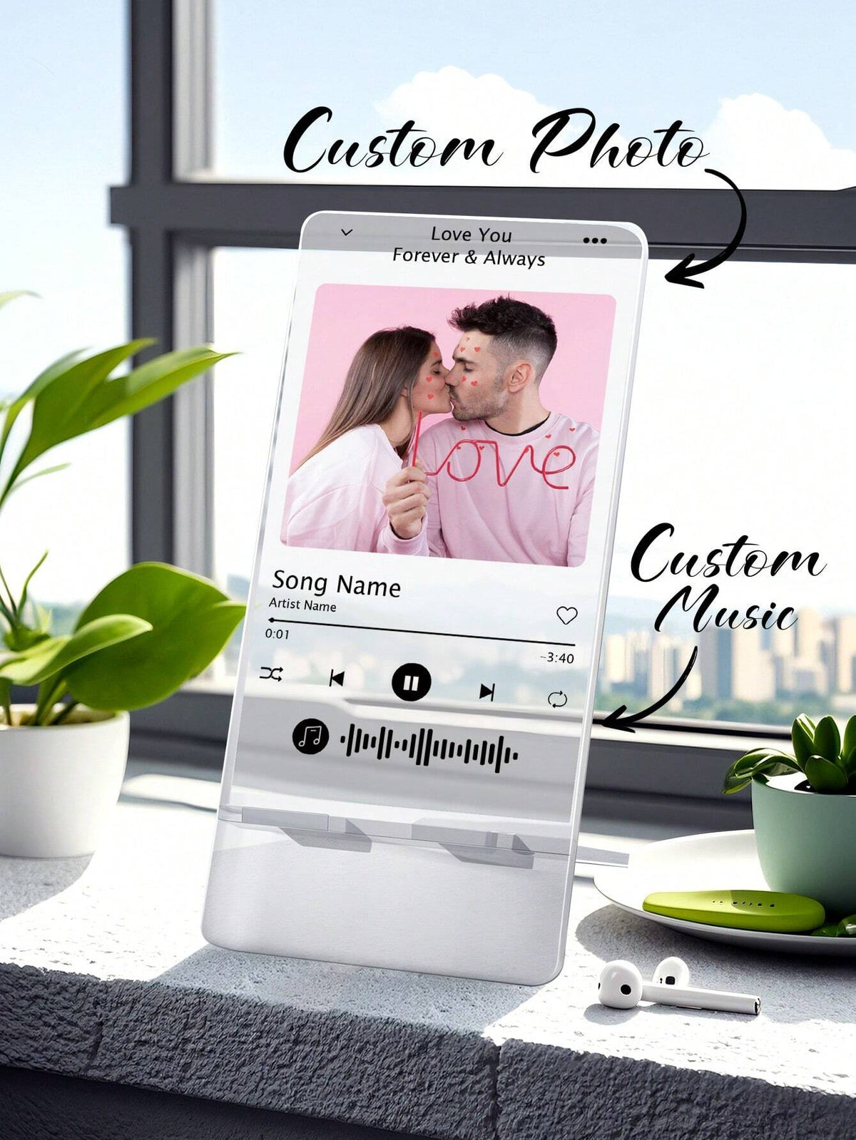 Personalized Acrylic Plaque Mobile Phone Holder