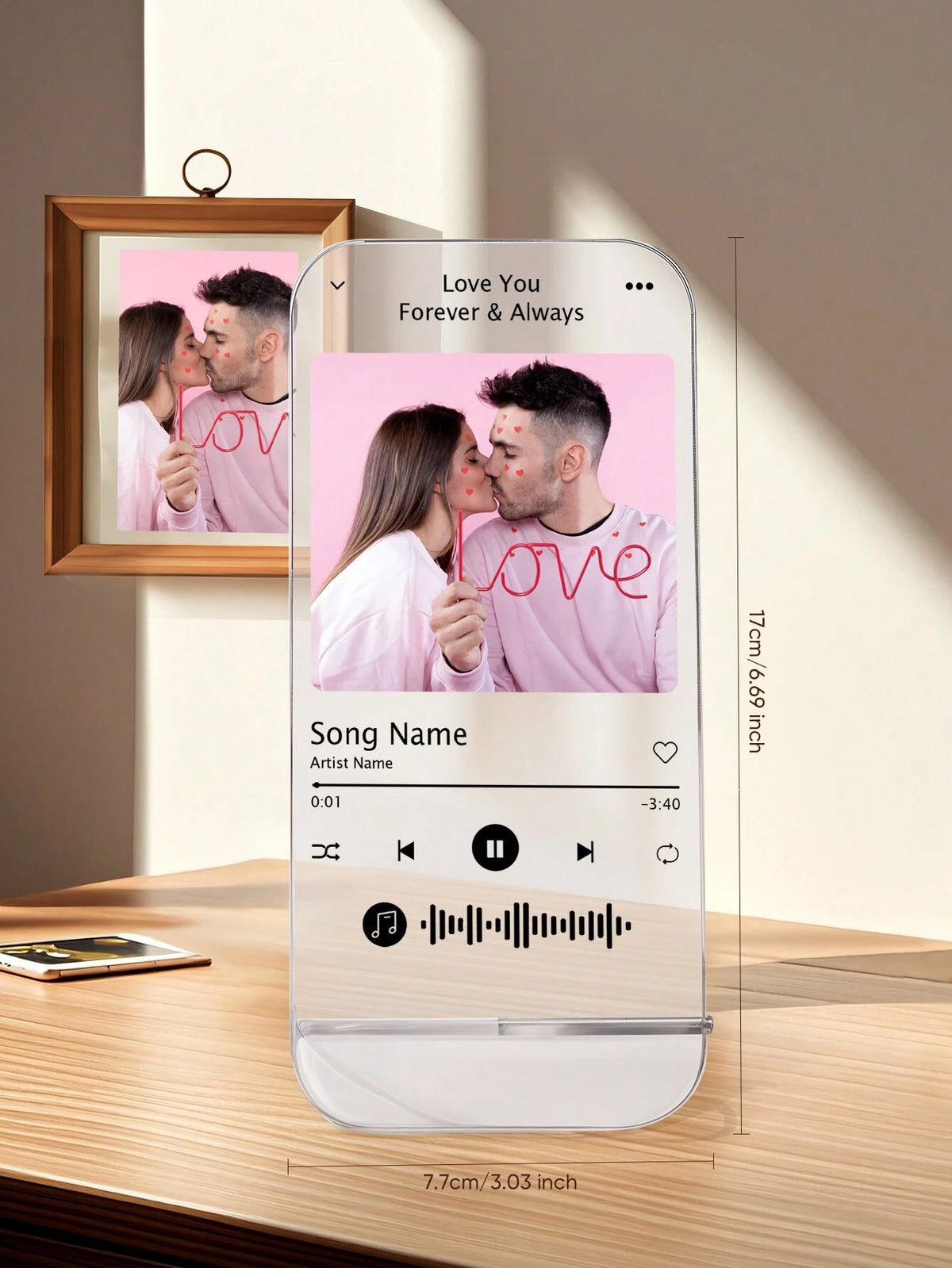 Personalized Acrylic Plaque Mobile Phone Holder