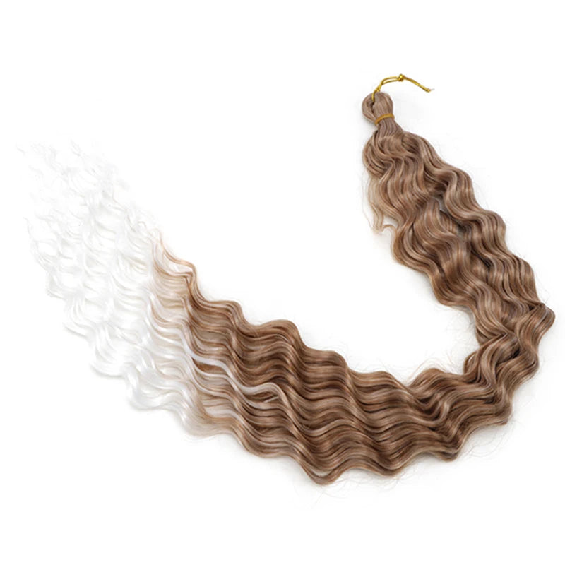 76 cm Deep Wave Crochet Braiding Hair for Women