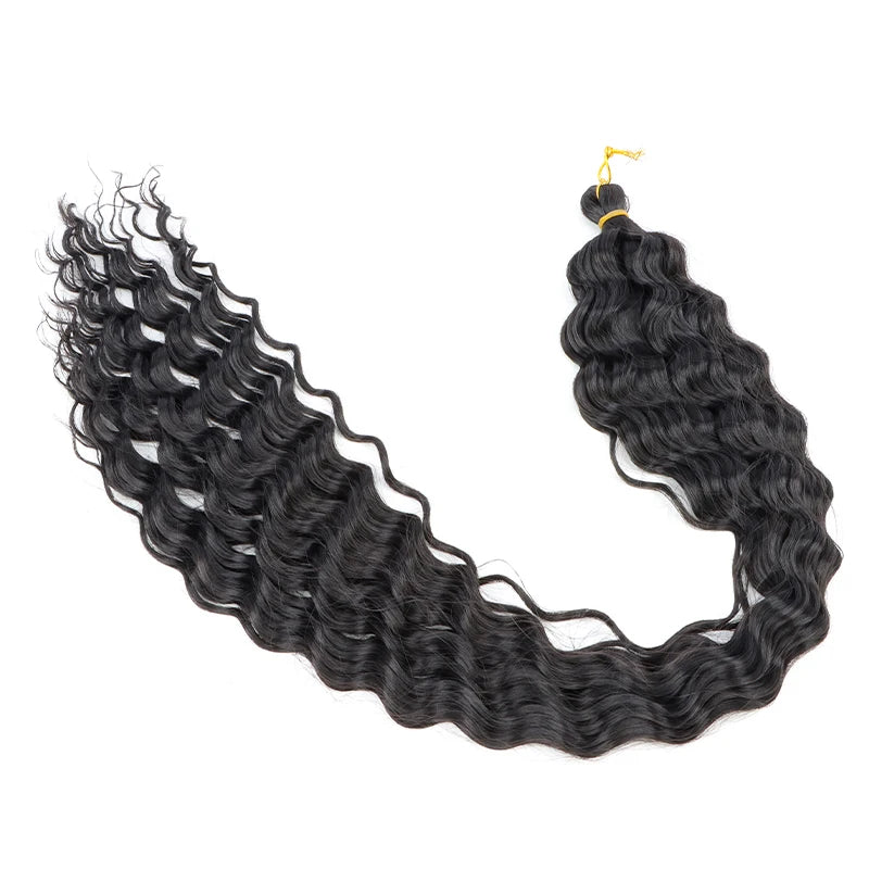 76 cm Deep Wave Crochet Braiding Hair for Women