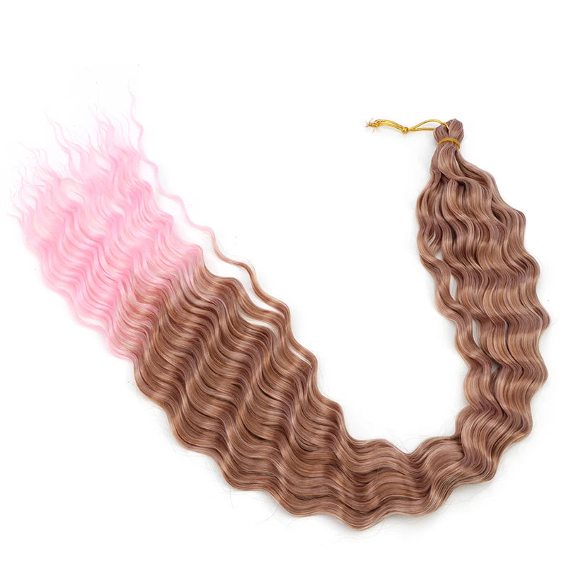 76 cm Deep Wave Crochet Braiding Hair for Women