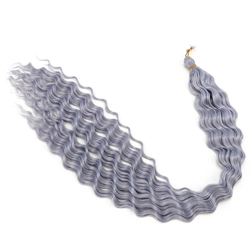 76 cm Deep Wave Crochet Braiding Hair for Women