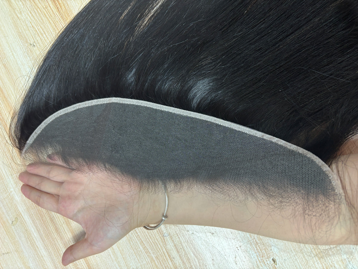 Straight Transparent Lace Closure Human Hair Frontal for Women