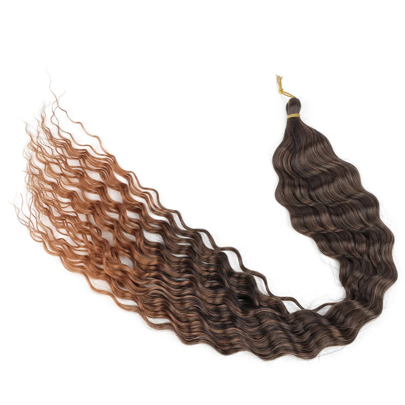 76 cm Deep Wave Crochet Braiding Hair for Women