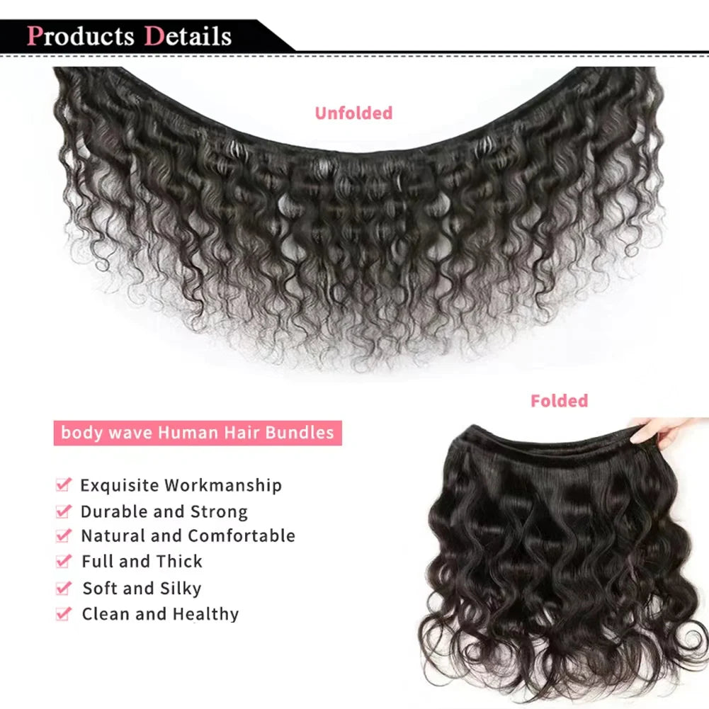 Body Wave Brazilian Hair Weave Bundles for Women