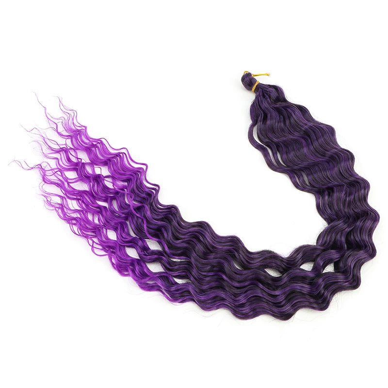 76 cm Deep Wave Crochet Braiding Hair for Women