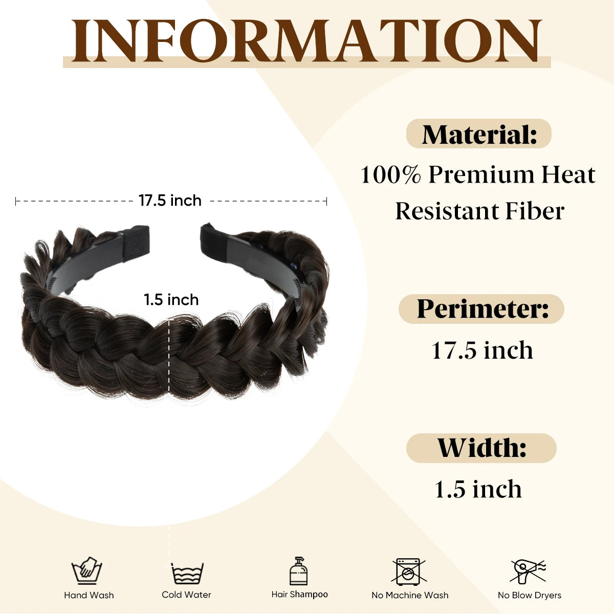 Bohemian Style Fishtail Braided Headband for Women
