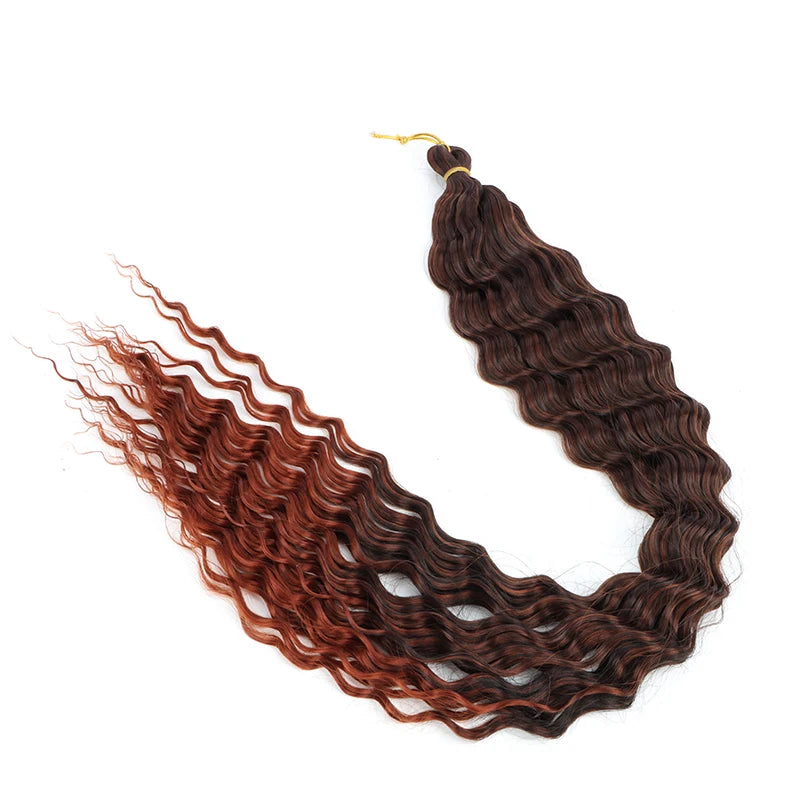 76 cm Deep Wave Crochet Braiding Hair for Women