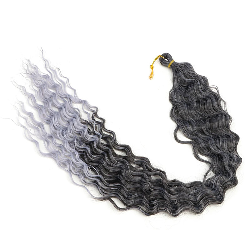 76 cm Deep Wave Crochet Braiding Hair for Women