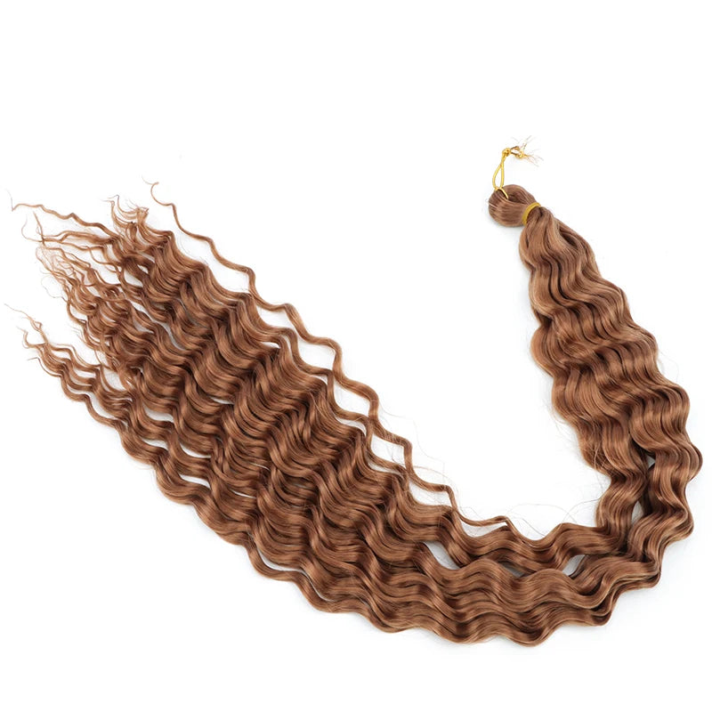76 cm Deep Wave Crochet Braiding Hair for Women