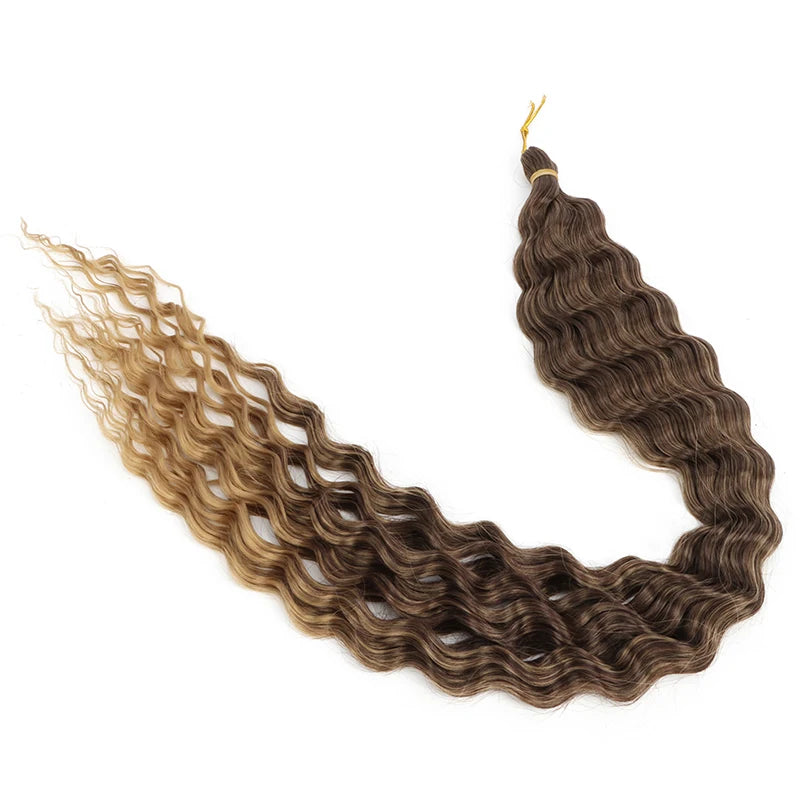 76 cm Deep Wave Crochet Braiding Hair for Women