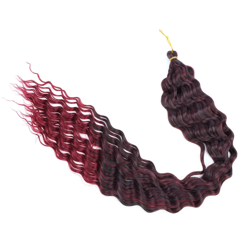 76 cm Deep Wave Crochet Braiding Hair for Women