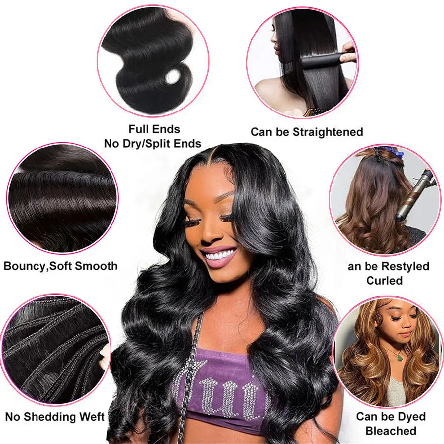 Body Wave Brazilian Hair Weave Bundles for Women