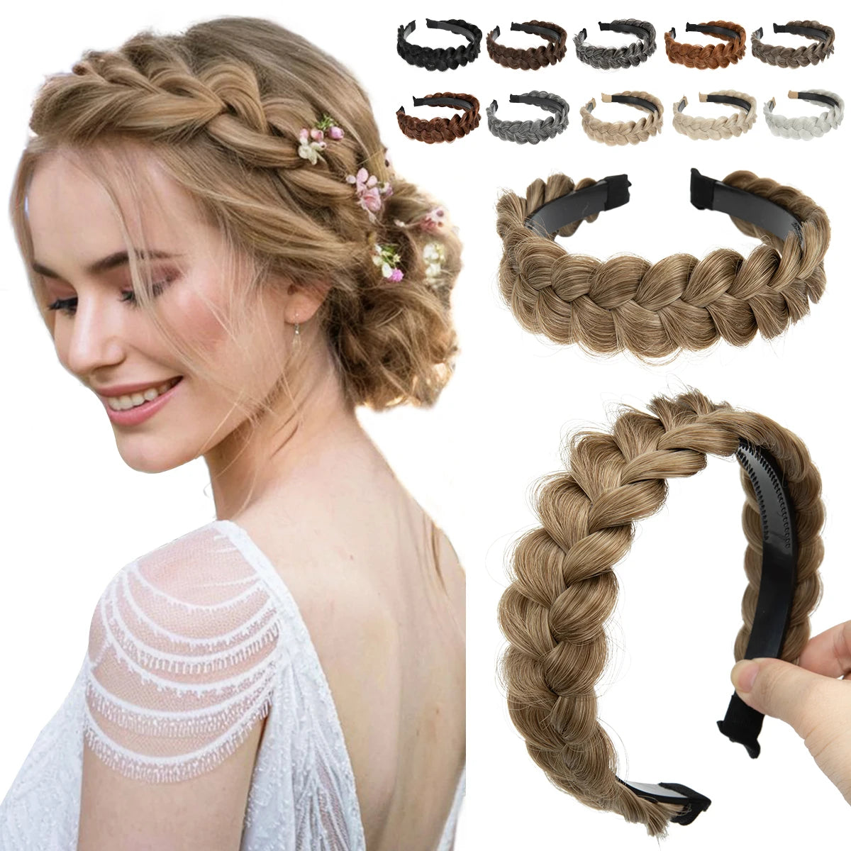 Bohemian Style Fishtail Braided Headband for Women