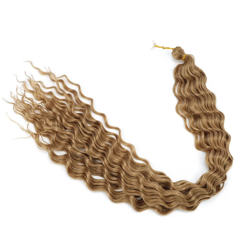 76 cm Deep Wave Crochet Braiding Hair for Women
