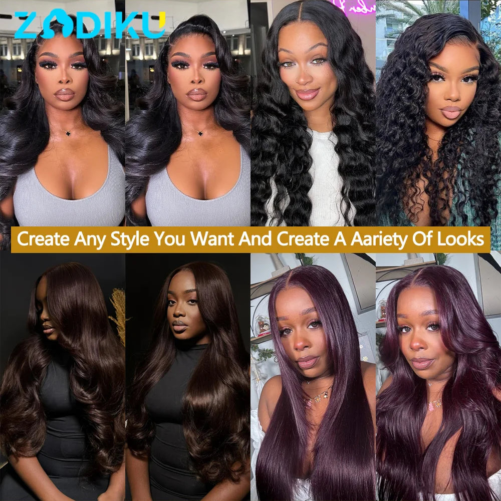 Silky Straight 13x6 HD Lace Front Human Hair Wig for Women
