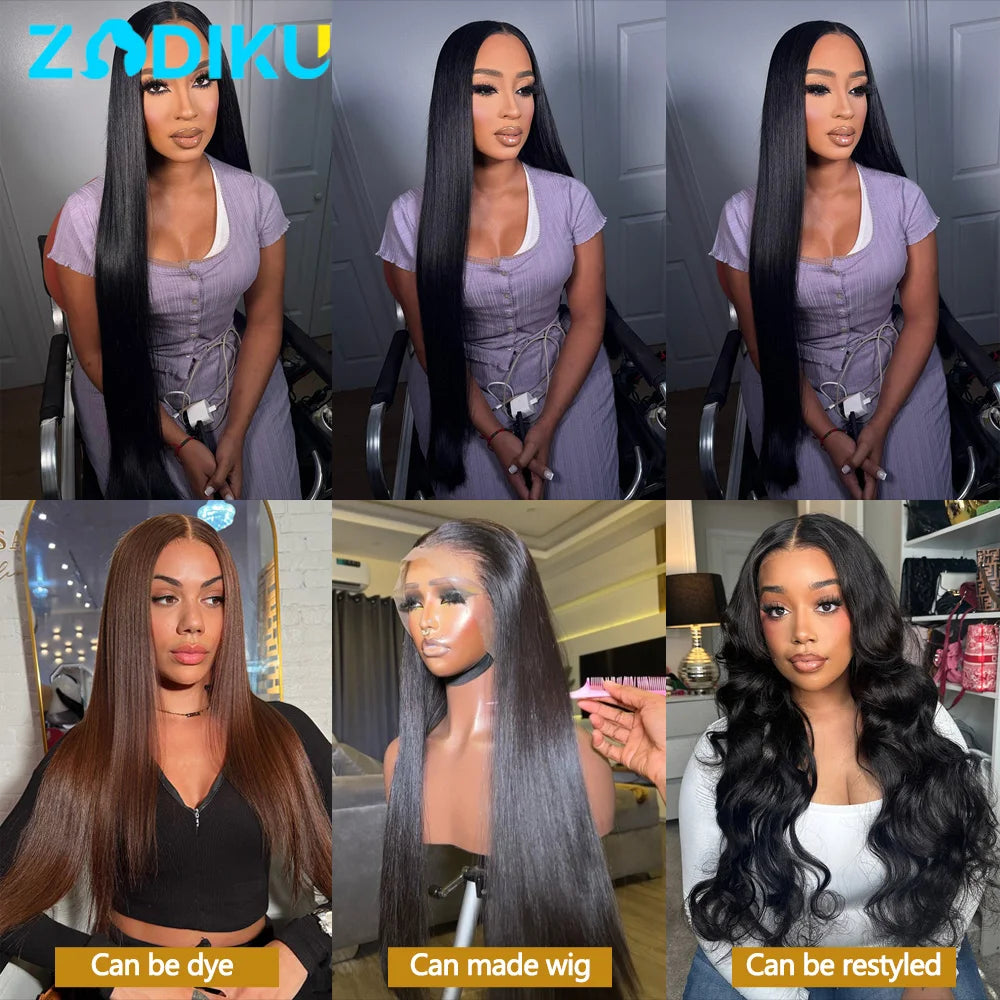 Straight Transparent Lace Closure Human Hair Frontal for Women
