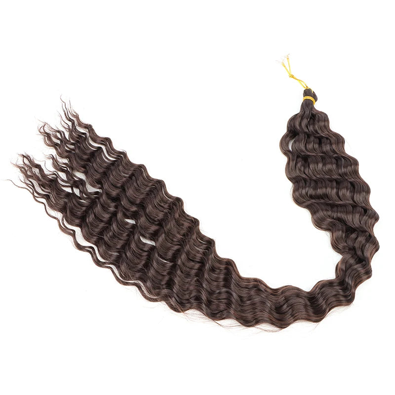 76 cm Deep Wave Crochet Braiding Hair for Women