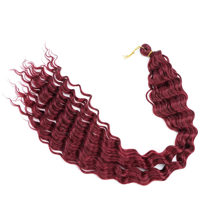 76 cm Deep Wave Crochet Braiding Hair for Women